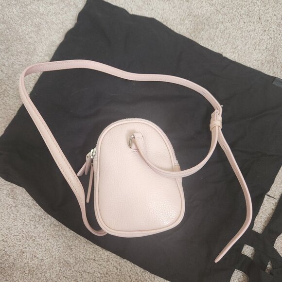 Kara Pebbled Leather Pink two-way wear crossbody bag - Picture 10 of 16